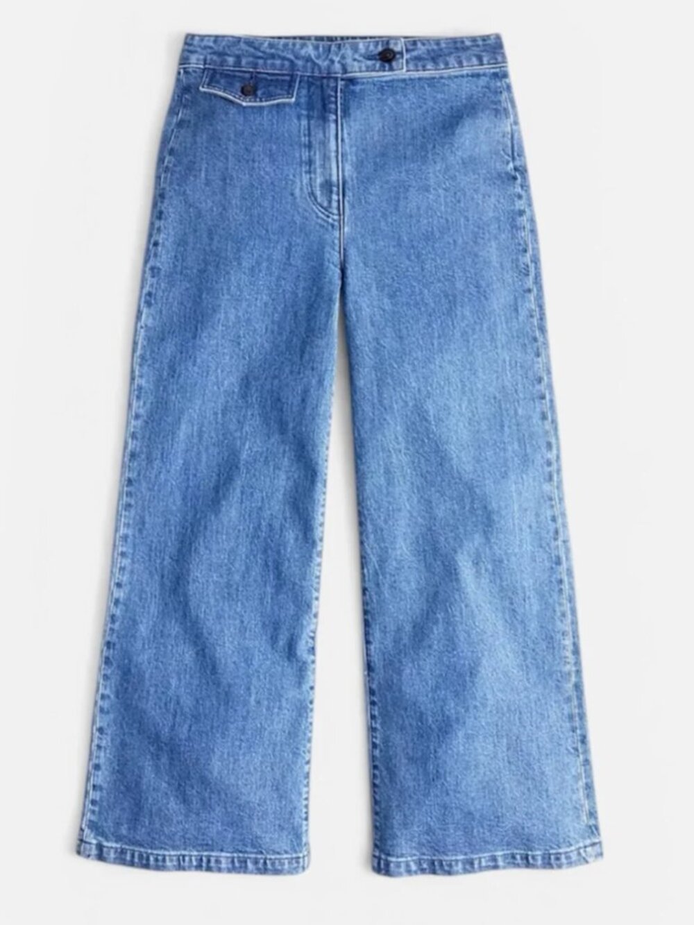 J.Crew Point Sur Wide Leg Crop High Rise Jeans Size 27